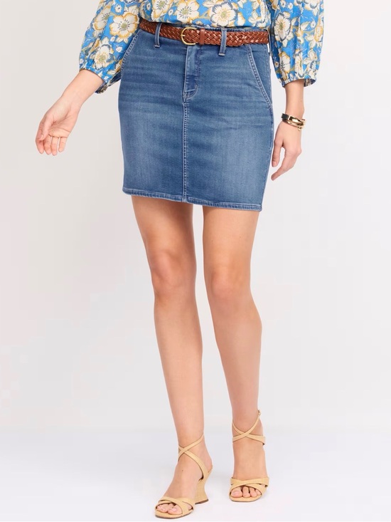 41 Hawthorn Dresses & Skirts - 41 Hawthorn Lyric High Waisted Mini Skirt Blue Size 4 NWT STITCH FIX
